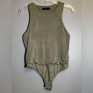 21 SAINTS Sage Green Bodysuit - size Medium